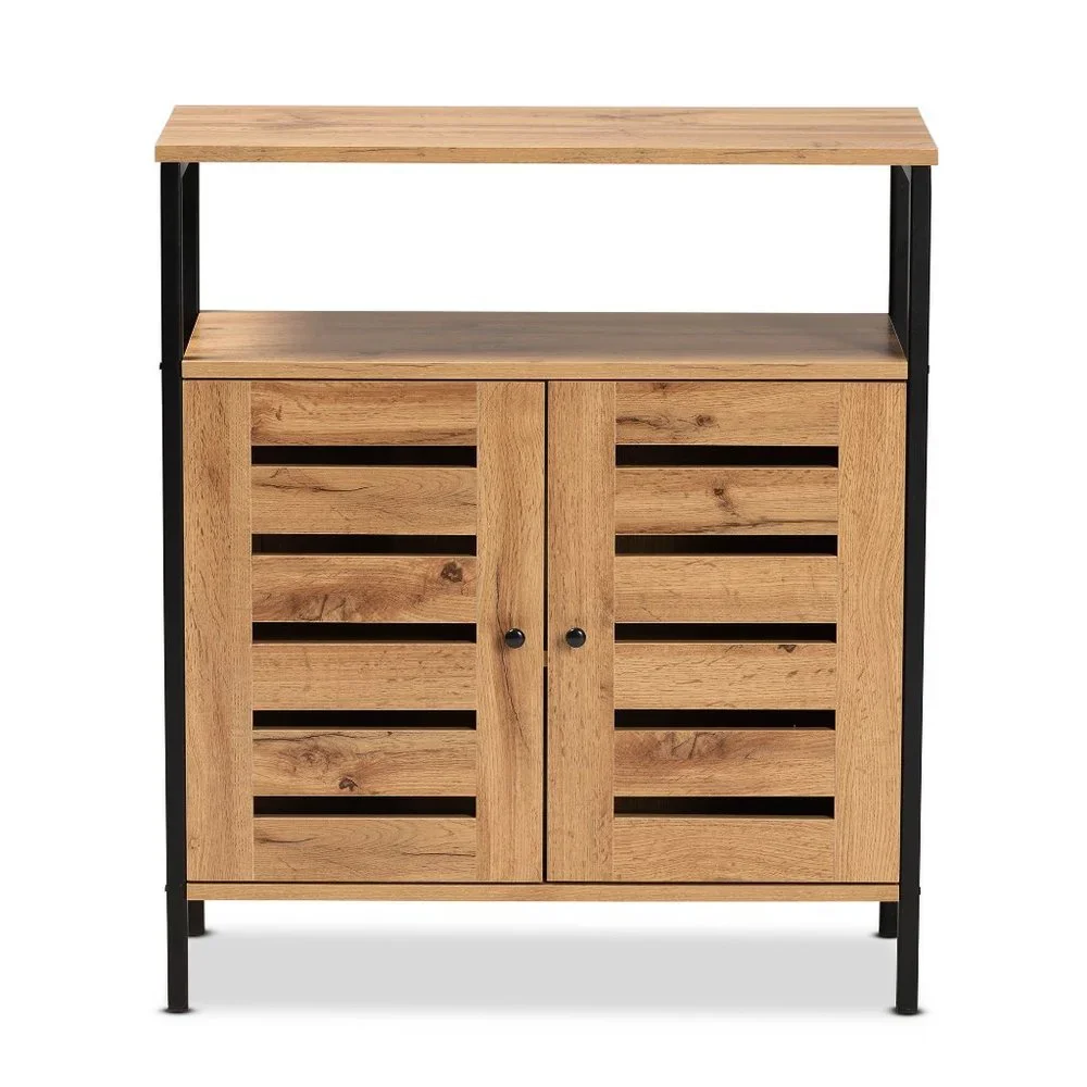 Baxton Studio Vander Modern and Contemporary Oak Br